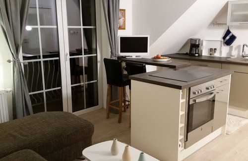 Swieta Lipka Apartment | Small yellow villa in Masuria (apartment WEST in the attic)