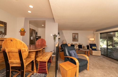 Sun Valley Condo | Snow Creek Condo with 2 Bedrooms, 2 Bathrooms and expanded ground level patio !