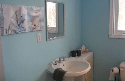 Saint-Henri-de-Taillon House | Snowmobile paradise, sandy beach, crystal clear water and comfort assured.