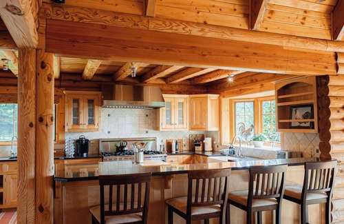 Meadows Of Dan Cabin | Soak in the hot tub @ Stonewood Manor - Where Luxury and Cozy Meet.