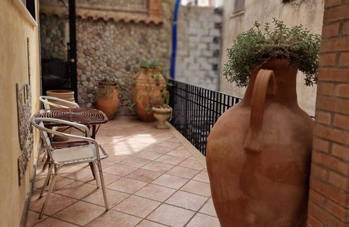Villagonia Apartment | Sole Mare Giardini Naxos 'Twin Room with External Terrace' with Private Terrace