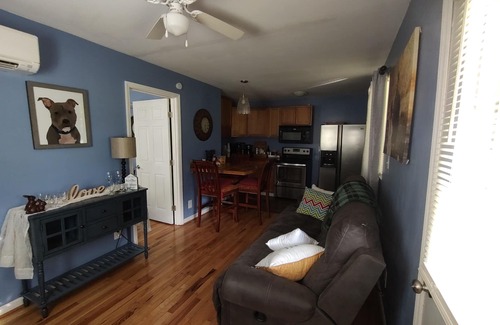 Conover Cabin | Soothing cabin with AC and a hot tub in charming Conover