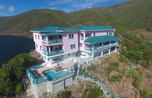 Virgin Gorda Villa | South Sound Luxury Waterfront Villa in Private Secluded Area RATES 4-14 PERSONS