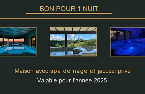 Severac-d'Aveyron Villa | spa de nage et jacuzzi à Séverac d'Aveyron