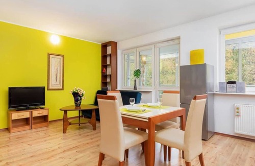 West Pomeranian Voivodeship Apartment | Spacerowa 2 | Lemon and Wooden Apartment | Balcony