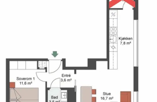 Gamle Oslo Apartment | Spacious 1BR apt in prime area, Bjørvika, near Oslo S
