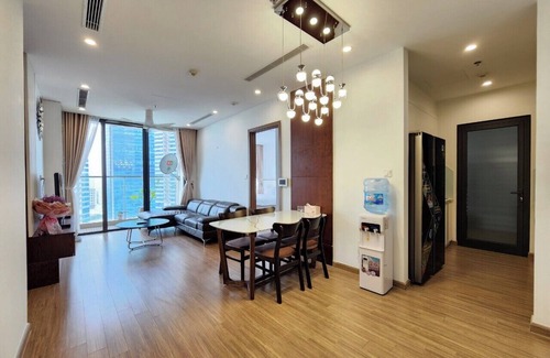 Tu Liem Apartment | Spacious 3-bedroom apartment with WiFi, AC in Vinhomes Skylake