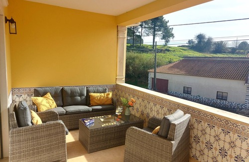 Alcobaca House | Spacious 4 bed house with hot tub, games room & terraces, near Alcobaca & Nazare