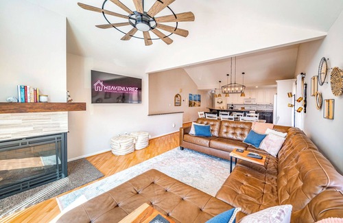 North End Condo | Spacious 5-Bedroom with Private Deck, Fireplace & Convenient Parking