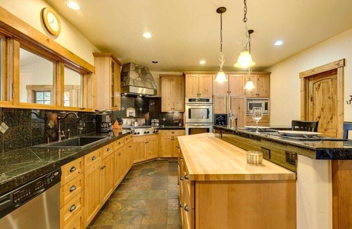 Warrior's Mark House | Spacious Breck Home - Walk to Town, Hot Tub, Pool Table, Decks, Kid/Pet Friendly