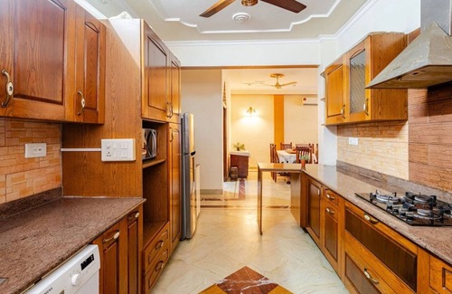 Sector 15 House | Spacious Fully Furnished Serviced Bungalow In Gurgaon With a Lawn