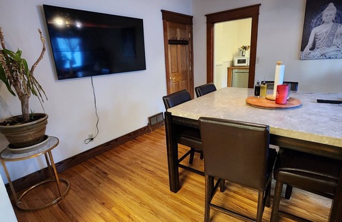 Scottsbluff House | Spacious home in downtown Scottsbluff with hot tub and large backyard deck.