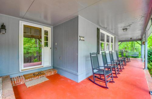 Central House | Spacious Home with Porch, 4 Mi to Downtown Clemson!