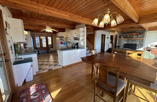 Hebron House | Spacious Lake Home & Ski Retreat - game room, large decks, and gathering space!