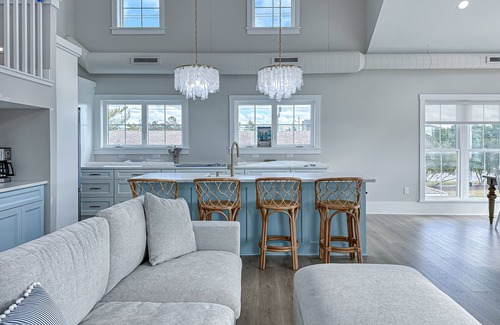 Sandpiper Pines House | Spacious pet friendly waterfront house w/deck, patio, balcony & gas grill