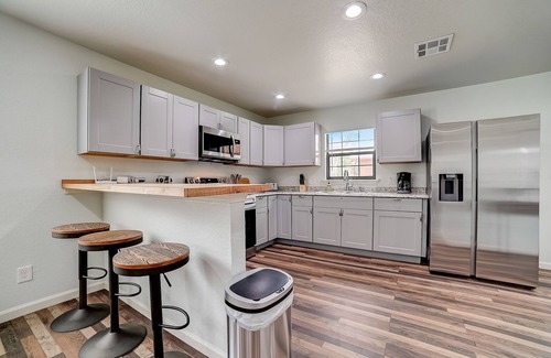 Blanco Cabin | Spacious property with four cabins, decks, grills, & open layouts - dog-friendly