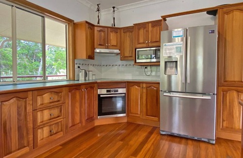 Amity Point House | Spacious residence with sparkling inground pool. Only 100 metres to the beach