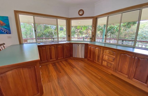 Amity Point House | Spacious residence with sparkling inground pool. Only 100 metres to the beach