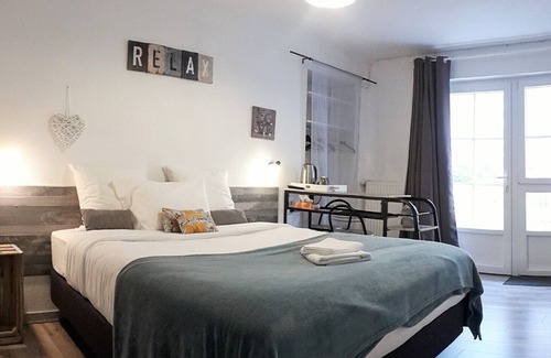 Clairac Hotel | Spacious room with terrace, view of the Castle or the river