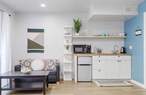 Valley Village Condo | Spacious Studio Universal Private Entry Patio Sleeps 4