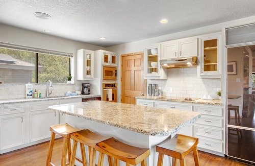 Spicewood House | Spacious, three-story lakefront home with deck, kitchen & pools - dog-friendly
