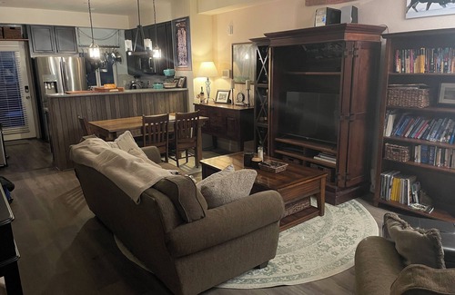Longmont House | SpeakEasy Suite, relax in classic luxury with private living space and bedroom