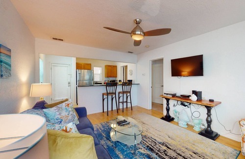 Pass-a-Grille Historic District Condo | Spectacular Location on Pass-A-Grille! Near Restaurants. Pool. Beach Views. Free City Parking Pass.