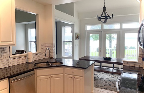 Littleton House | Spectacular Main Lake Sunsets from spacious 4 BR, 3800 sq ft, 1-acre point lot