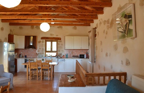 Melidoni Villa | Spectacular Stone Villa with Pool in Forest and Great Sea & Mountain Views