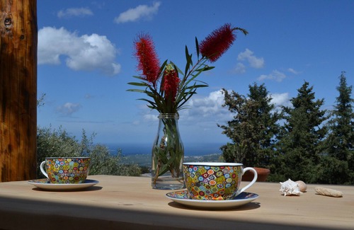 Melidoni Villa | Spectacular Stone Villa with Pool in Forest and Great Sea & Mountain Views