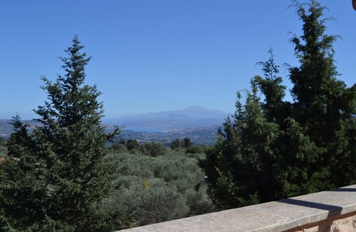 Melidoni Villa | Spectacular Stone Villa with Pool in Forest and Great Sea & Mountain Views