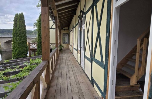 Bad Koesen House | Spend the night in a cozy double room 4 in the Altes Saale Fährhaus.