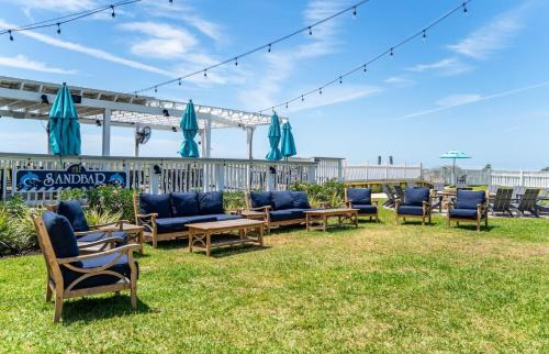 Saint Helena Island House | Sprawling Ocean View Home with Massive Deck, Golf Cart Included