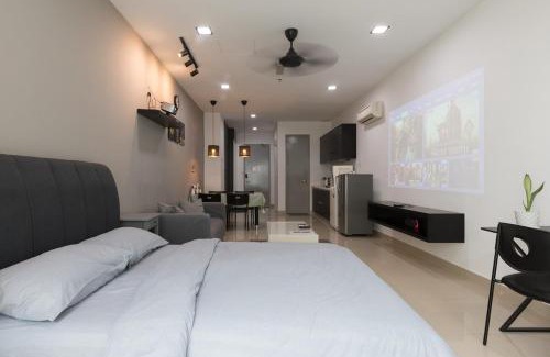 Subang Jaya Apartment | SS15 Courtyard Subang Jaya Sunway Home Cinema 120 inches Projector Designed studio #20