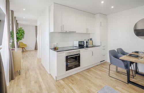 St. Gallen Apartment | St. Georgen-Strasse Studios by VISIMO - Design. City. Nature