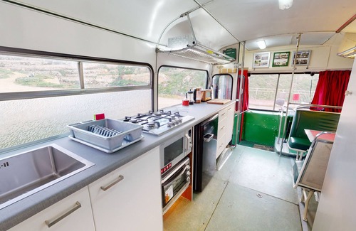 Ggantija House | Stay on a vintage 1974 Maltese bus in Xaghra