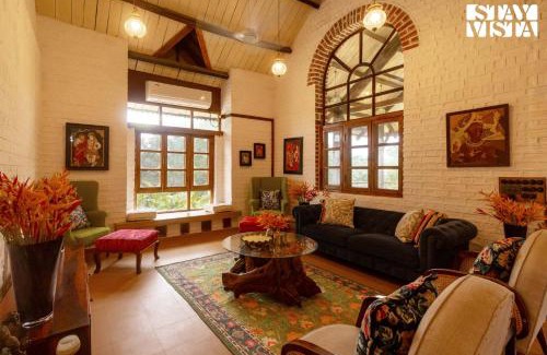 Sangavi Villa | StayVista at Orchard by the River with Bonfire, BBQ