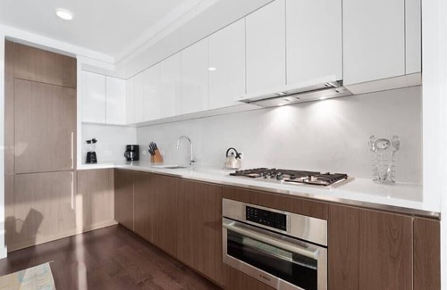 Hell's Kitchen Apartment | Steps from Hudson River 1 Deluxe BR city view | Huge Windows