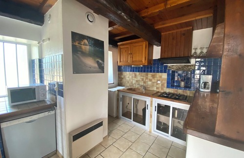 Joyeuse Other | Stone cottage, fireplace, swimming pools, playground, enclosed park with trees