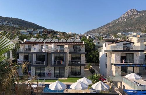 Kalkan Apartment | Stone House Aparts 2 plus 1 mit zwei Balkone und Poolview Kalkan No 10
