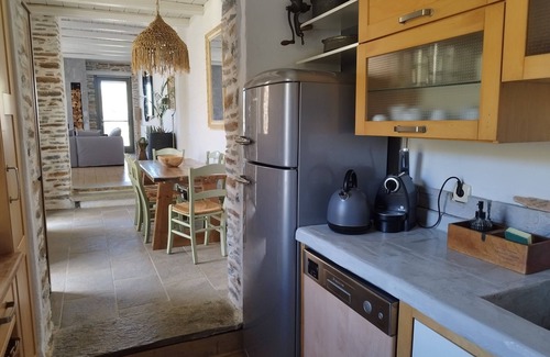 Korissia Villa | Stone villa with private pool Sea ant Mountain View.Alone ant next to everything