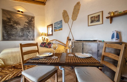 Trinita d'Agultu Apartment | Studio Apartment 'Stazzo Jana' with Sea View, Private Terrace and Air Conditioning