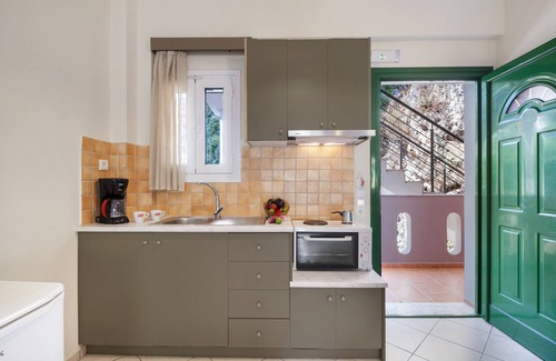 Anthousa Apartment | Studio Apartment 'Deluxe 3 Adults - A' with Shared Terrace, Wi-Fi and Air Conditioning