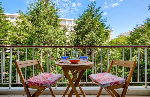 Cros-de-Cagnes Apartment | Studio Apartment 'En Bord De Mer' with Balcony and Wi-Fi