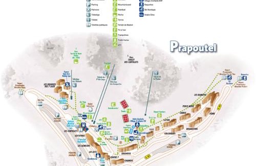 Les Adrets Apartment | Studio central avec balcon et vues sur pistes - 3 couchages - FR-1-557-44