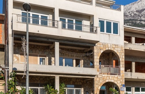 Ratac Apartment | Studio flat with balcony and sea view Makarska (AS-22017-d)