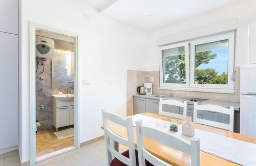 Podstrana Apartment | Studio flat with terrace and sea view Podstrana, Split (AS-6072-a)