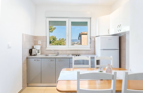 Podstrana Apartment | Studio flat with terrace and sea view Podstrana, Split (AS-6072-a)