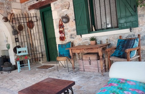 Kefalas Apartment | Studio for Couples -Traditional Stone built - Rural location (Kefalas nr Vamos)