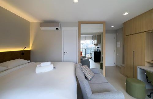 Vila Nova Conceicao Apartment | Studio Inteligente com Alexa e Blackout total DORU